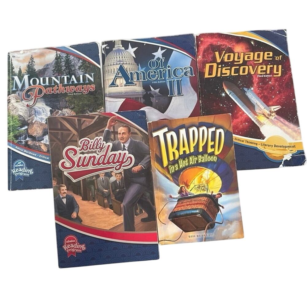 Abeka 6th Grade Homeschool Curriculum Reading History Literature Book Lot
